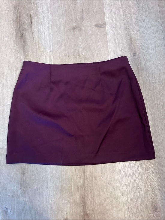 a new day Dresses & Skirts - Women's Straight Mini Skirt in Deep Red
